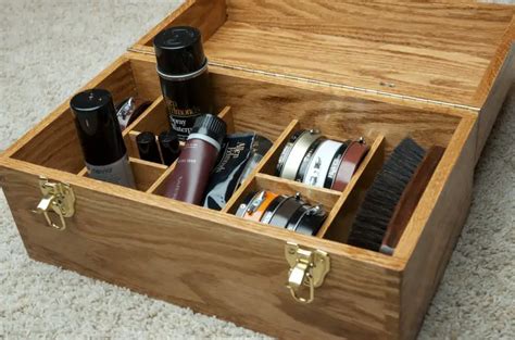 shoe shine box metal|best shoe shine box kits.